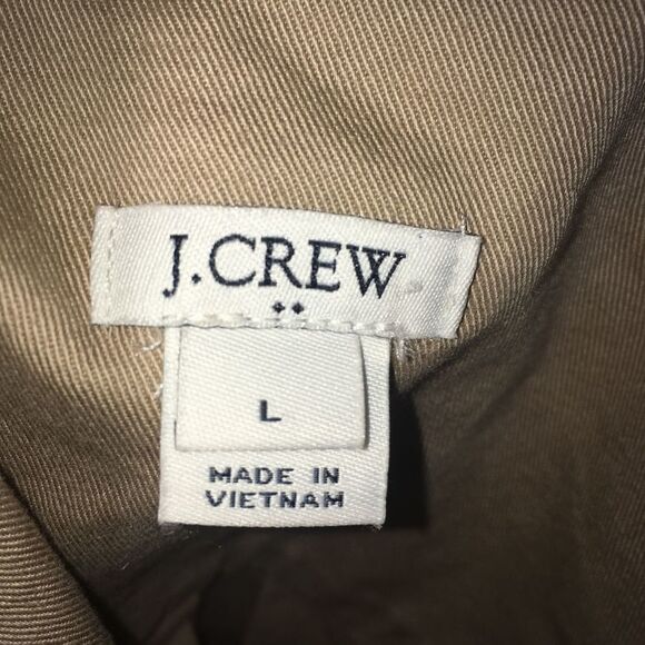 J Crew Factory tan utility safari L lightweight jacket - Picture 4 of 4